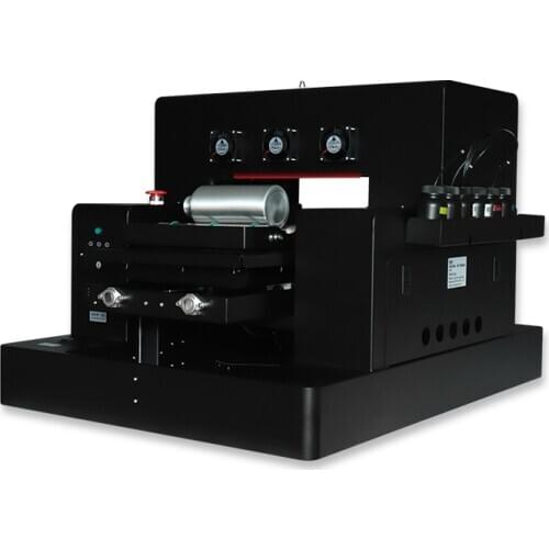 Automatic A3 Size UV Printer Flatbed Bottle Printers With Rotary for Cylinder Phone Case Metal Leather Glass Acrylic Wood PVC