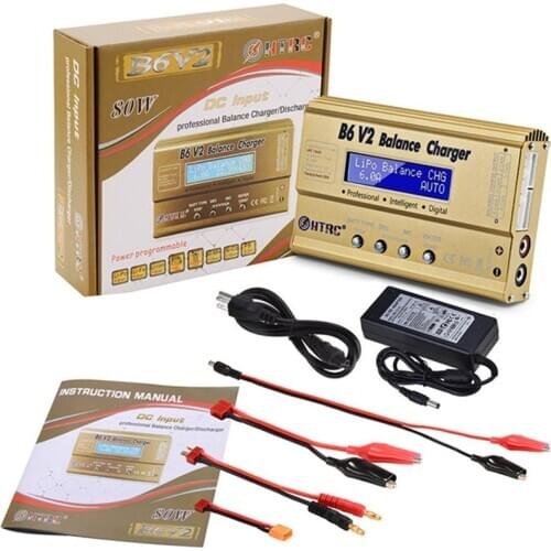 HTRC Imax b6 v2 Balance Charger 80W Professional Digital Discharger For LiHV LiIonLiFe NiCd NiMH PB Battery LiPo Charger