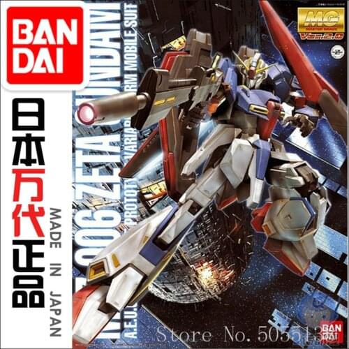 Bandai Gundam Model IN-Stock Assembly 39597 MG 1/100 ZETA GUNDAM Z Ver.2.0 Gundam ROBOT Figure Anime Toys Figure Gift