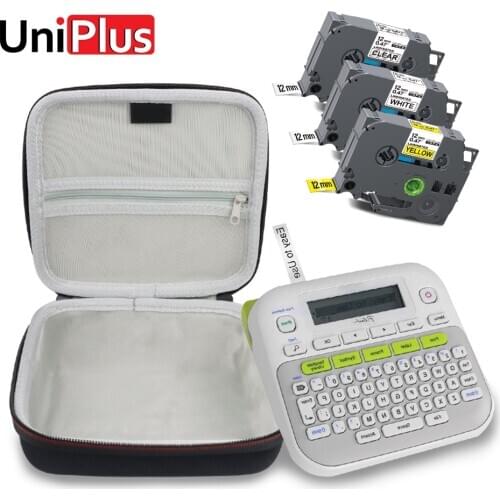 UniPlus Label Printer Case Compatible Brother PT D210 PT-D210 Label Maker Box Protective Bag Hard Carrying Storage Case 231 Tape