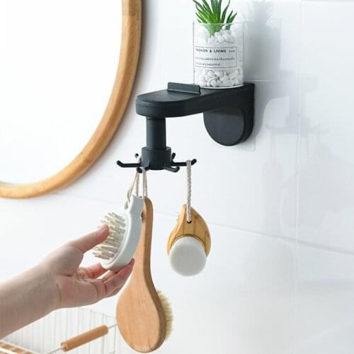 Black/White Cabinet Door Shelf Removed Spoon Storage Rack Home Decor Cup Holder Hanging Bathroom Hanger Kitchen Organizer Hook