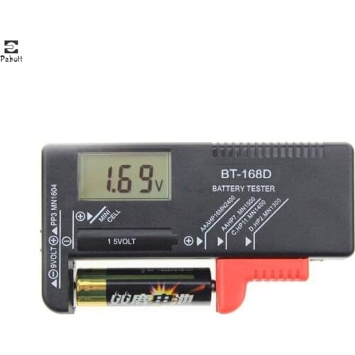 Digital Battery Tester Battery Checker for AA AAA C D 9V 1.5V Button Cell Small Batteries