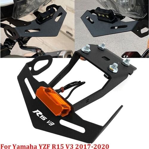 Motorcycle Rear License Plate Tail Tidy Fender Eliminator Registration Mount Holder For YAMAHA R15 V3 2017 2018 2019 2020 R15 V3