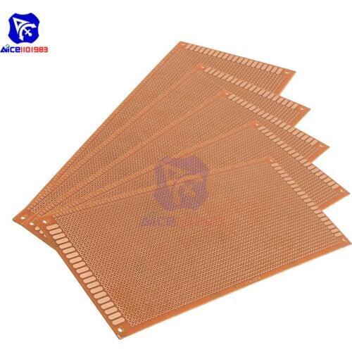 Diymore 5PCS/Lot 10x22cm 10*22CM DIY Bakelite Plate Paper Prototype PCB Universal Experiment Matrix Single Sided Board