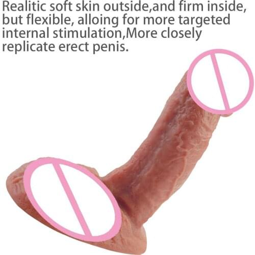 Double Layer Silica Gel Artificial Penis black Sex Toys For Women Masturbators Realistic Dildo Animal Anal Adults Cock Sex Shop