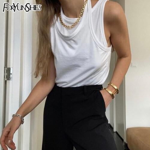 Женские хлопковые майки FORYUNSHES China At AliExpress