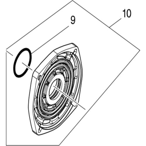 Gear seat cover assembly for Makita DGA700 DGA900 DGA901 135916-1