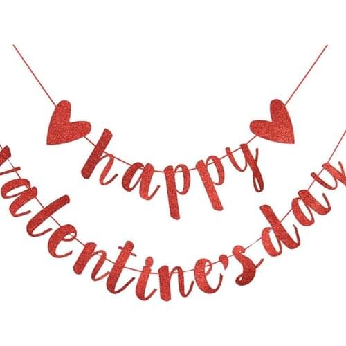 Happy Valentines day decoration set, engagement banner decoration, wedding anniversary, hanging banner porch logo