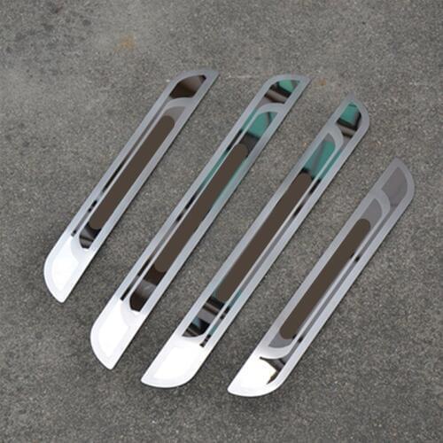 For Peugeot Stainless Steel Door Sill Scuff Plate fit for Peugeot 308 408 508 3008 2008 301 307 Dual Tone Door Sills