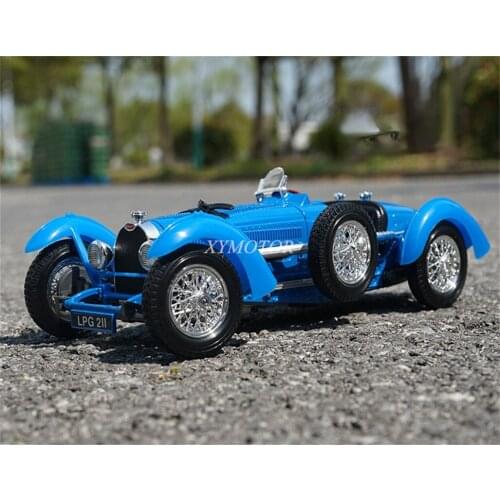 New Bburago 1:18 For Bugatti type 59 Metal Diecast Model Car Toys & Collection Blue
