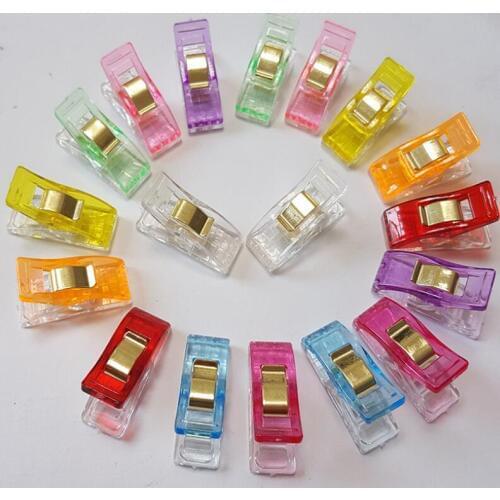 New Arrive 10 colors Plastic Wonder Clips Holder for DIY Patchwork Fabric Quilting Craft Sewing Knitting LX6498