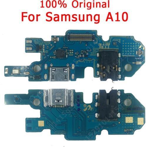 Original Flex Board For Samsung A10 charging port For A 10 Charger Board USB plug PCB Dock Connector Spare parts