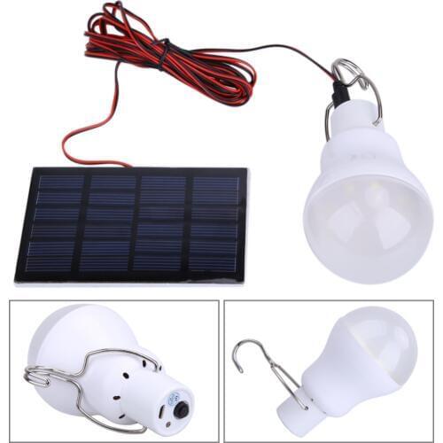 Portable Outdoor 130LM Solar Power Light USB LED Bulb Lamp Hanging Lighting Camping Tent Fishing Emergency Light
