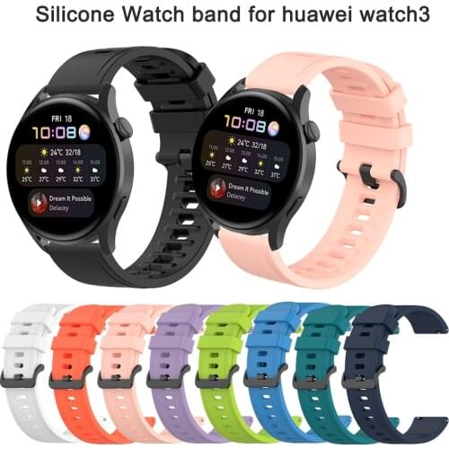 Silicone Band for Huawei Watch 3 Pro GT2 Pro Wrist Strap for Huawei GT 2e Honor ES/Magic 2 Bracelet Replacement Belt 20MM/22MM