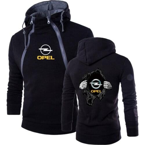 Spring and Autumn OPEL Logo Mens Pullover Hoodies Classic Tracksuit Warm Slim Tops fashion Brand Hooded Sweatshirts