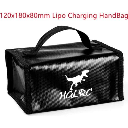 HGLRC KRATOS Fireproof Explosionproof Battery Safe Bag 120x180x80mm Lipo Charging HandBag for RC Model Airplane FPV Racing Drone