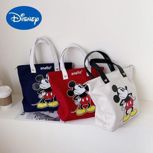 Disney Factory Wholesale Canvas Childrens Bag New Mickey Mouse Shoulder Messenger Bag Korean Fashion Student Tuition Bag