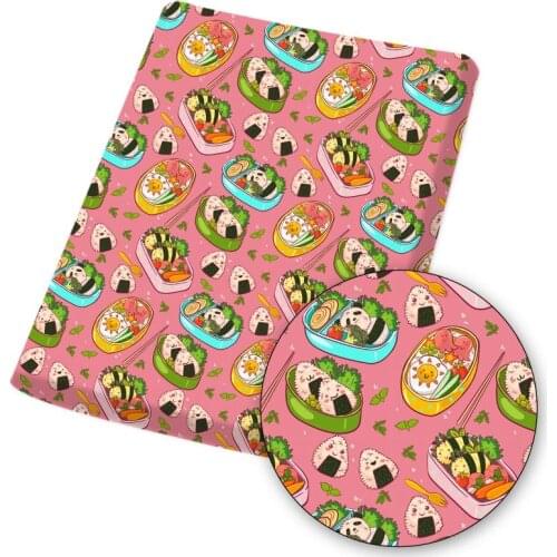 Fabrics Polyester Cotton Fabric By The Yard Vegetable Printed Dress Making Handmade Masks Bags DIY Crafts Supplies 45*145cm 1pc
