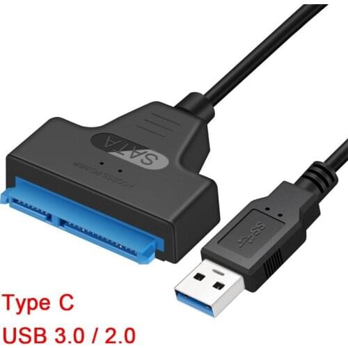 Usb 3.0 Sata 3 Sata Cable To Usb 3.0 Adapter Up To 6 Gbps Support 2.5 Inch Hdd Ssd External Hard Drive 22 Pin Sata Cable