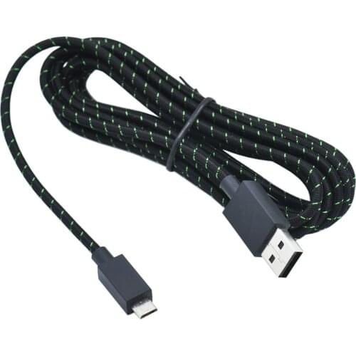 Used 2.7m/ 9FT Charging Cable For Xbox One Elite Controller USB & PS4 Gamepad Charger Cord Data Transmission