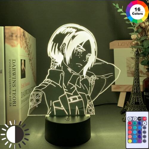 Acrylic 3D Lamp Ymir Attack on Titan for Home Room Decor Light Child Gift Ymir LED Night Light Anime