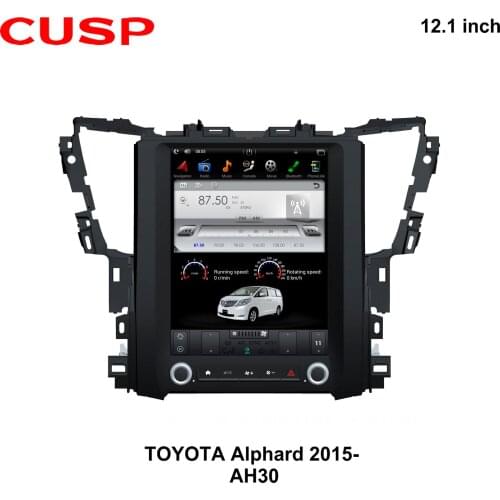 ANDROID CAR GPS Vertical screen For TOYOTA Alphard 2015- AH30 GPS 12.1 inch RAM 4G ROM 64G Car Multimedia DSP CARNAVIGATION