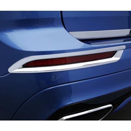 For Volvo XC60 XC 60 2018 2019 Chrome Rear Fog Light Lamp Cover Sticker Decoration Trim Exterior Accessories