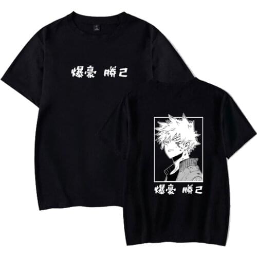 Anime My Hero Academia T-shirt Katsuki Bakugo T-shirt Casual Tee Women Men graphic t shirts clothing women aesthetic