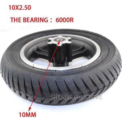 Lightning Shipment 10 inch 10x2.50 aluminum alloy wheels and explosion-proof tyres for electric scooter balancing vehicle