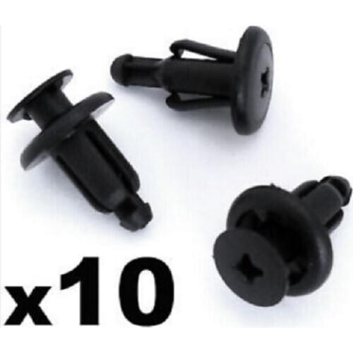 X10 Easy Removal For Honda Kawasaki For BMW Motorbike Fairing Panel Plastic Trim Clips 7mm