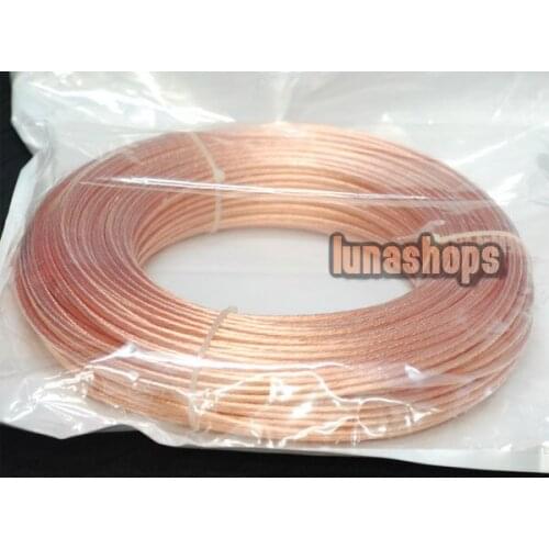 LN002495 5m Outside Dia:6mm 49Pins*0.39mm Acrolink OCC Signal Wire Cable For DIY Hifi 99.99999% Pure Copper