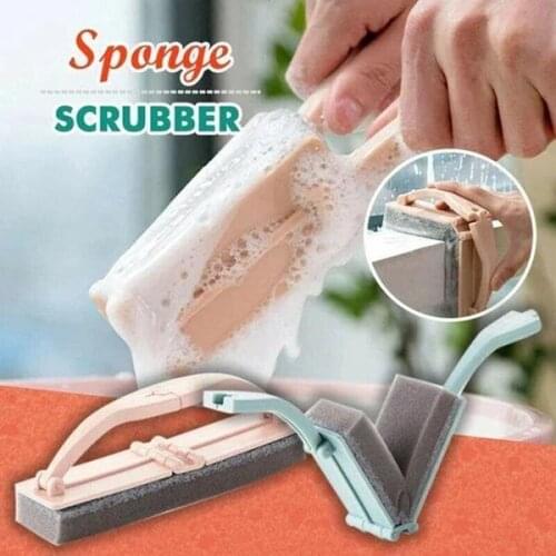 Lonbor® Foldable Magic Sponge Eraser Practical Strong Decontamination Bath Brush Tiles Scrubbing Brush Kitchen Bathroom Auto Car