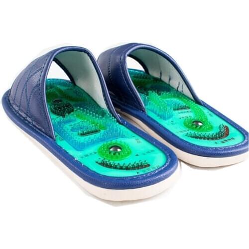 Massage Slippers Magnetic Therapy Acupoints Sole Foot Therapy Shoes Indoor Household Anti-Skid Pebble Sandals k0055