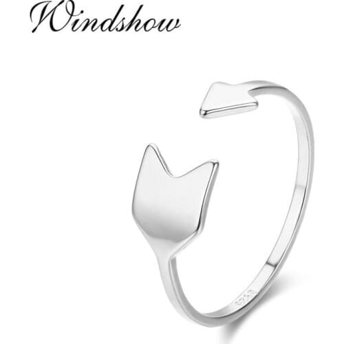 Cute 925 Sterling Silver Love Arrow Inspirational Rings For Women Girls Simple Jewelry Finger Anillos Bague Argent Aneis Anillo