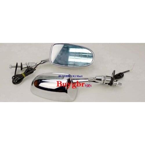 Oval for Suzuki Honda Yamaha CBR 600 F1/F2/F3 CBR 600 F4/F4i CBR900RR/929RR/954RR Kawasaki 636 Ninja Motorcycle Mirrors Buygbr