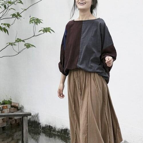 Женские длинные футболки QATURALAN China At AliExpress