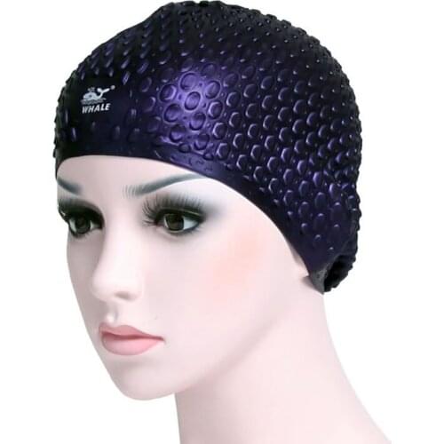 Adults Waterproof Silicon Swimming Caps Protect Ears Long Hair Sports Swim Pool Hat Swimming Cap for Men and Women