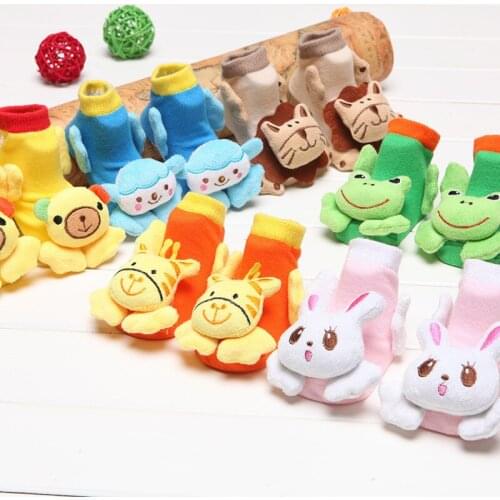 Cute Baby Boy Socks Cotton Baby Socks Rubber Anti Slip Boy Girl Floor Kids Toddlers Sock Spring 3D Animal Infant Newborn Gift