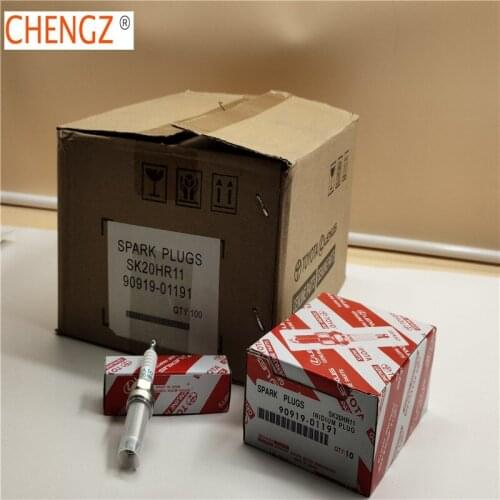 Free shipping Pack of 100pcs DENSO (3297) SPARK PLUGS SK20HR11 90919-01191 for-LEXUS 90919-01191,and for-TOYOTA 90048-51185