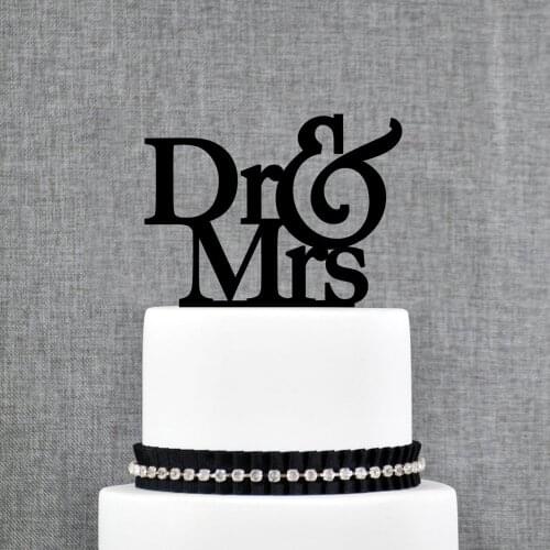 Dr and Mrs Wedding Cake Topper, Unique Engagement Cake Topper,For Doctor Wedding Gift, Modern Cake Topper Decor Supplies