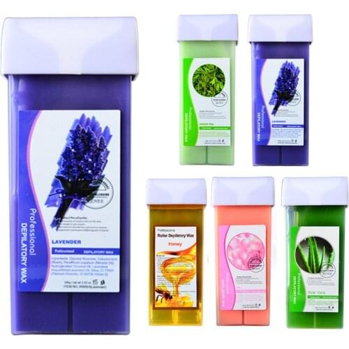 100g Depilatory Waxes Cartridge Roll On Hot Depilatory Wax Heater Waxing Hair Removal Remove 5 Scents Fits All Types Skin