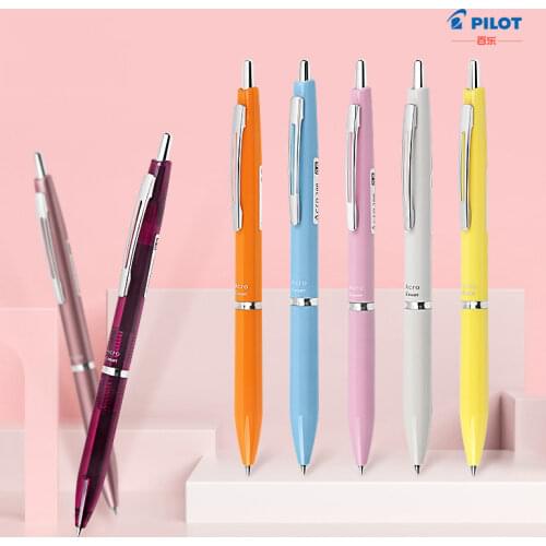 1pc Japan Pilot Ballpoint Pen 0.5/0.7mm Acro 300/1000 Press Resin Metal Rod Signature Pen Writing Smooth Student Office