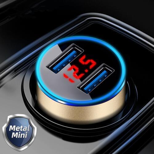 Mobile Phone Car Charger USB Charger GPS Fast Charging Car-Charger LED Dual USB Charger For Iphone 11 Pro X XR XS MAX 7 8 Tablet