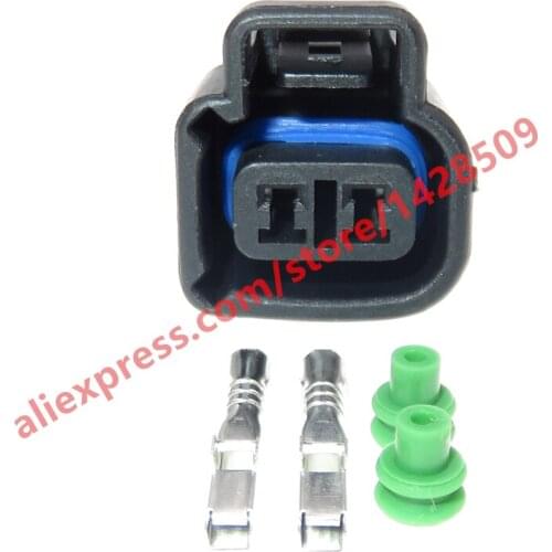 5 Sets 2 Pin Automobile Electric Wiring Sealed Connector 2 Series Car Waterproof Plug Wire Cable Harness Socket