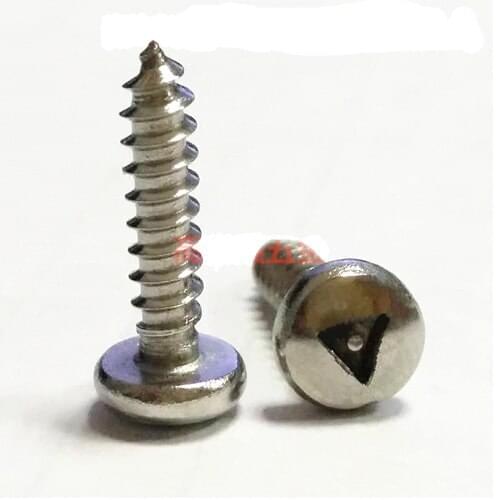 10pcs M2.9 pan head screws Tri-angle with column bolts round Triangular groove screw anti-theft self-tapping bolt