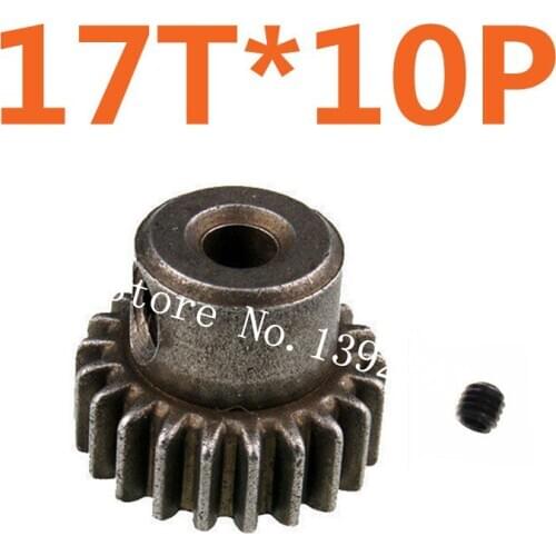 10pcs/lot Motor Gear 17T HSP Spare Parts Pinion Gear For TRAXXAS HPI Himoto 1/10 Scale Models RC Car Remote Control Cars