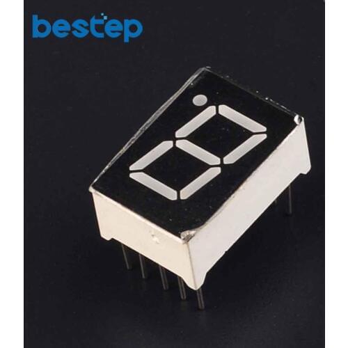 10PCS/LOT Common Anode 1Bit Digital Tube 7 segment 0.56" Red LED Display