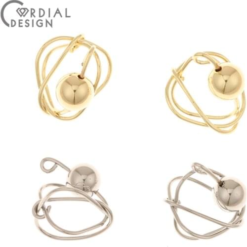 Cordial Design 100Pcs 23*24MM Jewelry Accessories/Charms/Twisty Loop Shape/DIY Making/Hand Made/Earrings Findings & Components