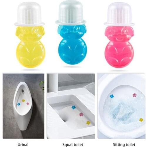 3pcs Flower Aromatic Toilet Gel Toilet Deodorant Cleaner Air Freshener Remove Odors 3Types Flowers Household Cleaning Chemicals