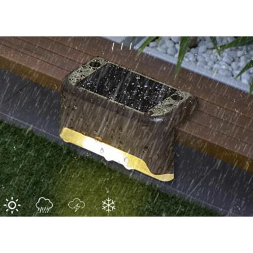 4pcs LED Deck Lights Garden Pathway Yard Patio Stairs IP65 Waterproof Step Fence Lamp